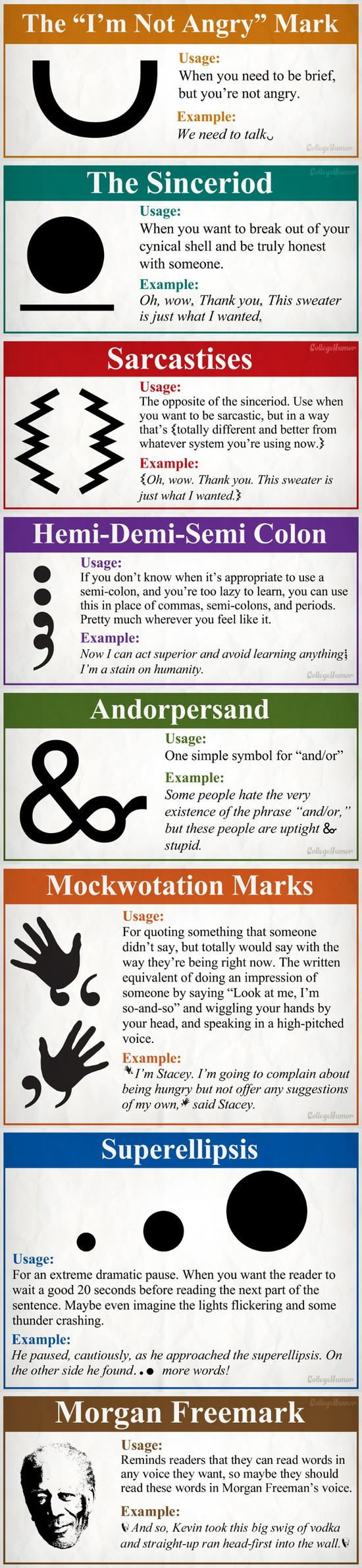 8 New Punctuation Marks We Need infographic