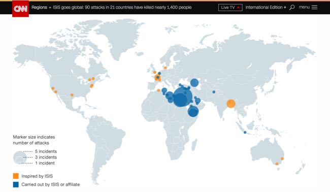 CNN ISIS Goes Global Incident Map Bad DataViz