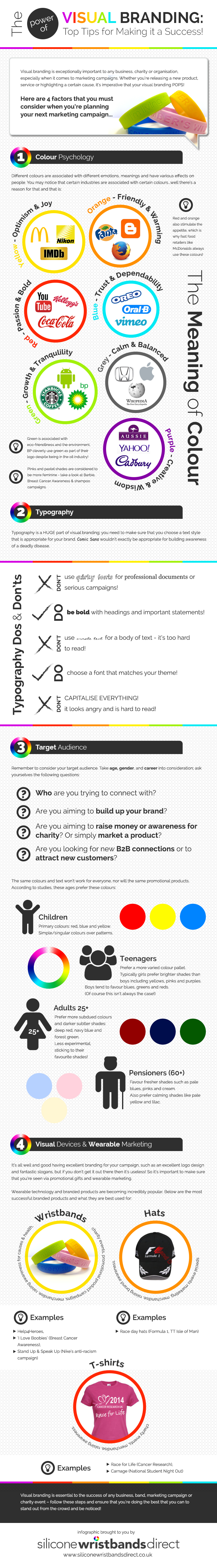 The Power of Visual Branding infographic