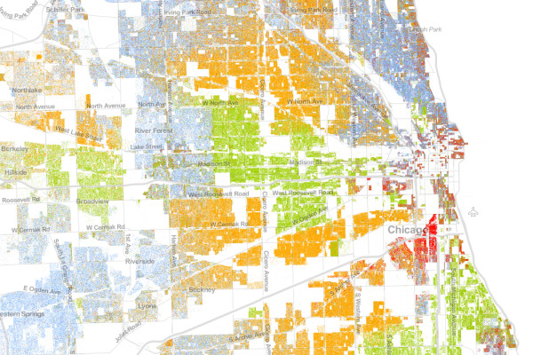 The Racial Dot Map Chicago
