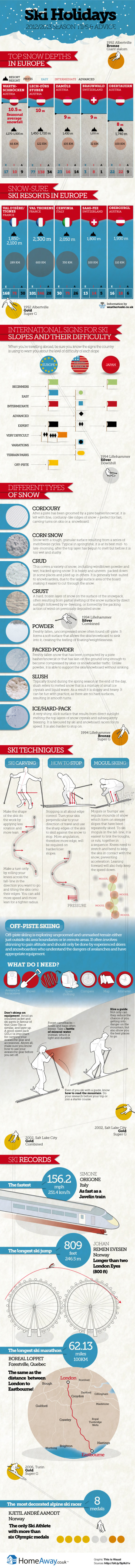 Ski Holidays 2013 infographic