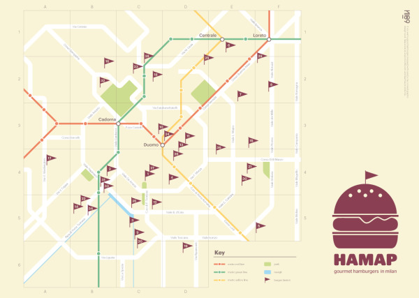 HAMAP Gourmet Burgers in Milan infographic