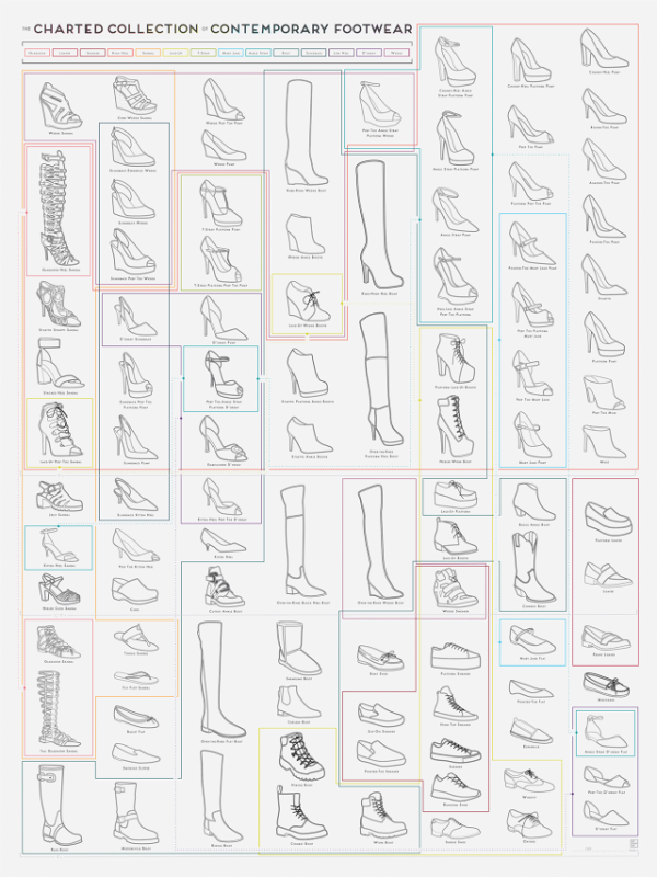 An Illustrated Guide To The Galaxy Of Women's Shoes infographic